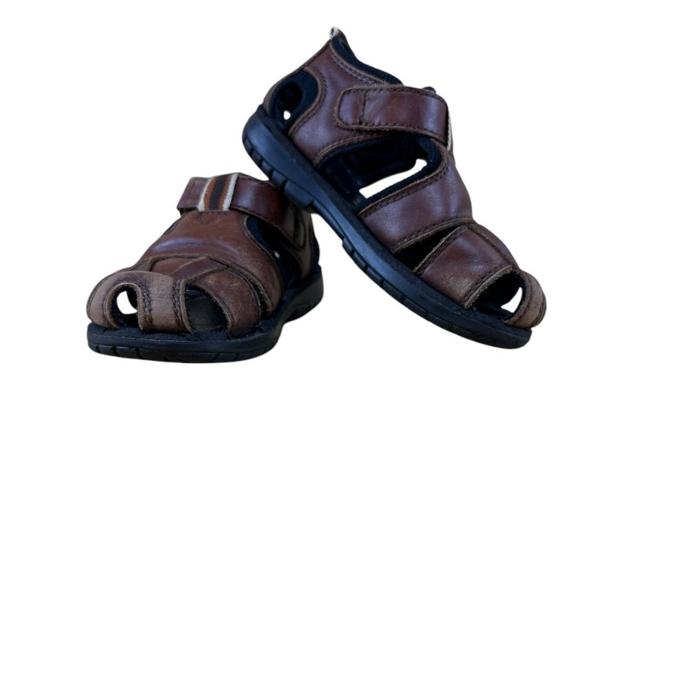 Pasitos Alex Brown Leather Sandal Kids Size 10.5 US/27 EU